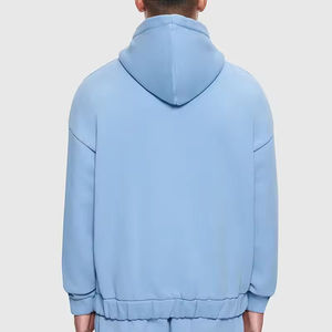 ODM OEM Blank Plain Hoodies Wholesale Streetwear <b>Oversized</b> <b>Long</b> Sleeve Hoodies Drop Shoulder Custom 500gsm Streetwear <b>Hoodie</b> - Product Image 2