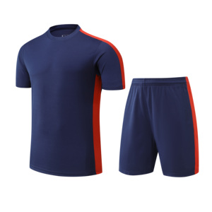 Blank Soccer Jersey Shorts Set Custom Football Uniform Breathable Quick Dry Summer Anti-Bacterial Soccer Kit Team Training - Product Image 2