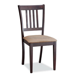 Chaise de salle à manger marron de luxe pour hôtel moderne Tapisserie d'ameublement en bois de Sesham massif en microfibre Finition Style industriel Petite salle à manger - Product Image 4