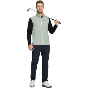 Chaleco de Golf para Hombre, Panel Híbrido, Forro Polar, Softshell, Calentador Corporal, Rendimiento Dinámico en Movimiento, Prenda Exterior Deportiva - Product Image 3