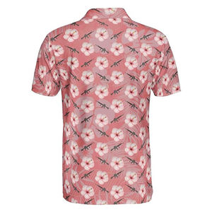 เสื้อโปโลโพลีเอสเตอร์สำหรับผู้ชายเสื้อโปโล100% ผ้าพิมพ์ซับลิเมชันแบบเต็มชิ้นโลโก้ตามสั่งสำหรับโรงงานผ้าใบสไตล์ฤดูร้อน - Product Image 3