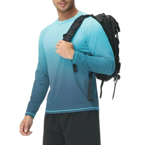 Custom <b>Men</b> Rash Guard <b>Compression</b> <b>Shirt</b> Sun Protection Quick Dry Anti-Bacterial Customizable Rash Guard With Best OEM - Product Image 3