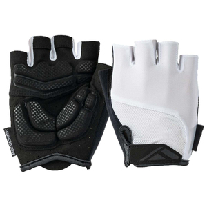 Gants de sport demi-doigts unisexe rouges en maille respirante pour musculation, entraînement, fitness, exercice, antidérapants - Product Image 4