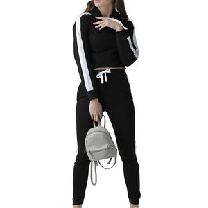 Meilleur produit : Survêtement pull-over pour femme, manches longues, couleur blanche unie, coupe ajustée, 100 % coton molletonné, impression personnalisée, pour femme - Product Image 2