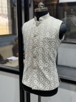 Veste Nehru de luxe pour homme, respirante, brodée, pour mariage, gilet indien pakistanais de créateur, Koti Sherwani ethnique pour marié