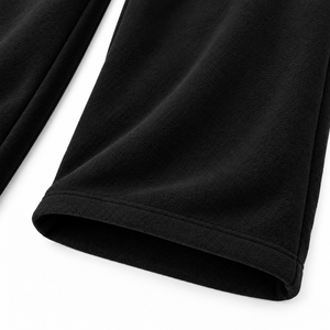 Men's Black Fleece baggy oversized Sweatpants Elastic Waist Drawstring Casual <b>Pants</b> With Side Pockets Autumn Wear - Product Image 3