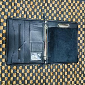 Portafolio Profesional de Cuero Genuino, Bolsa Duradera con Cierre de Cremallera Negra, Accesorio - Product Image 3