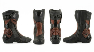 Botas de Motociclismo Duraderas de Caña Alta, Botas de Motocicleta Protectoras Impermeables para Carreras, Calzado Antideslizante de Seguridad, Botas de Turismo Personalizadas - Product Image 6