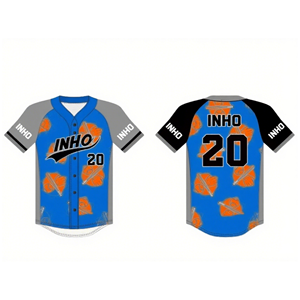 Customizable Baseball Jersey 100% Polyester Sublimation Printed Quick Dry Anti-Bacterial Breathable Anti-UV Custom Team Name - Product Image 3