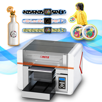 Printer UV Inkjet Flatbed A3 dengan Print Head XP600, Dapat Mencetak Emboss & Varnish 3D pada Kulit/Kartu, Kompatibel dengan Tinta UV
