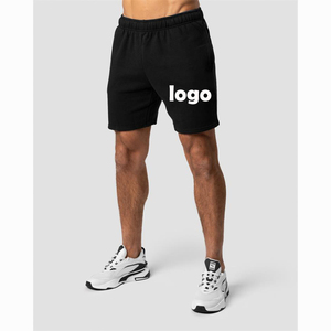 Pantalones Cortos de Hombre Personalizados 100% Algodón Tejido de Rizo Transpirable Ecológico con Cordón Ajustable Frontal Sólido Estilo Urbano OEM ODM Teñido Liso - Product Image 3