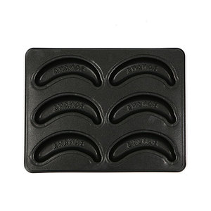 Molde Profesional para Pastel en Forma de Plátano con 6 Cavidades, Letras BANANA en Relieve, Revestimiento Antiadherente de PTFE, Apto para Horno, Libre de BPA, Acero al Carbono - Product Image 1