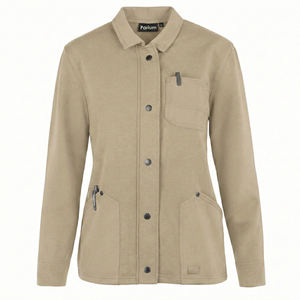 Blouse médicale unisexe à manches longues avec col chemise et poches, vente en gros directe usine, personnalisable, idéale pour infirmières et tenue de sport. - Product Image 6