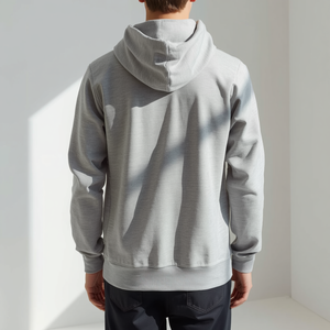 เสื้อฮู้ดผ้าฝ้ายฟลีซ 300 GSM แบบยูนิเซ็กซ์ เสื้อสวมหัวลำลองน้ำหนักเบา แจ็คเก็ตมีฮู้ดสำหรับผู้ชายและผู้หญิง สกรีนโลโก้ได้ - Product Image 4