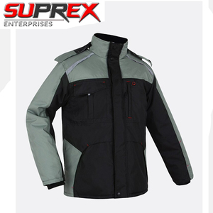 Mens Waterproof Knitted Cotton Fox Trim Softshell Hooded Jacket Windproof Fleece <b>Lined</b> Outdoor <b>Coat</b> Breathable Lightweight - Product Image 6