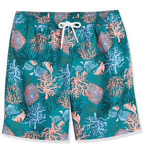 Shorts d'été décontractés pour hommes SELF INDUSTRIES 100 % coton, taille mi-haute avec cordon de serrage, couleur unie, séchage rapide, durables, légers, avec poches - Product Image 1