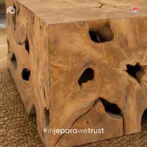 Kaza <b>Rustic</b> Style Solid Teak Root Handcrafted Antique Durable <b>Coffee</b> <b>Table</b> Wooden Living Room Furniture Modern Home - Product Image 3