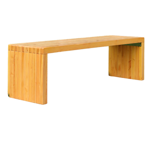 ม้านั่งไม้กระถินณรงค์และโครงโลหะ รุ่นโมเดิร์น ยี่ห้อ Minh Phuoc Furniture เป็นมิตรกับสิ่งแวดล้อม เหมาะสำหรับใช้งานกลางแจ้งในสวนสาธารณะ สำหรับ 2 ที่นั่ง แบบไม่มีพนักพิง - Product Image 3