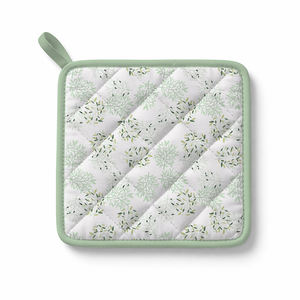 Porte-ustensiles en coton pour la cuisine, résistant à la chaleur, avec design matelassé, antidérapant, accessoire de cuisine et de pâtisserie durable - Product Image 1