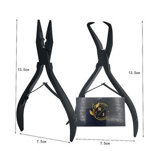 Kit Profesional de 17 Piezas para Extensiones de Cabello, Acero Inoxidable de Grado Quirúrgico, Micro Herramientas para Uso Doméstico, Incluye Alicates, Tijeras y Marcadores - Product Image 6