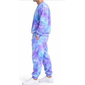 Conjunto Deportivo Tie Dye Oversize con Sudadera con Capucha y Pantalones de Chándal Holgados, Ropa Urbana Moderna para Venta al Por Mayor a Nivel Global - Product Image 3