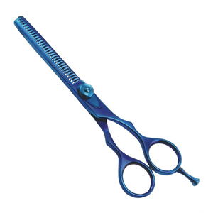 High Sale Professional Blue Thinning Hair Scissors Straight <b>Shears</b> Stainless Steel Barber Salon Cutting <b>Tool</b> Made in Pakistan - Product Image 1