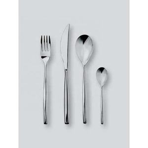 Resistant Wholesale <b>Flatware</b> Manufacturer From India Silver Matte Polished Fork Knife and Spoon Set Stainless Steel Cutlery Set - Product Image 3