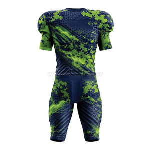 Uniforme de football américain de haute qualité, maillot et pantalon sublimés, conçus pour les entraînements d'équipe et les matchs de championnat - Product Image 2