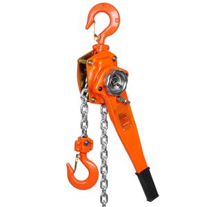 "Weston 1 1/2 Ton 3300 Lbs Capacity Carbon Steel Manual Lever Chain <b>Hoist</b> 20 FT with Double Pawl Bra and 6 m Lifting Height" - Product Image 1