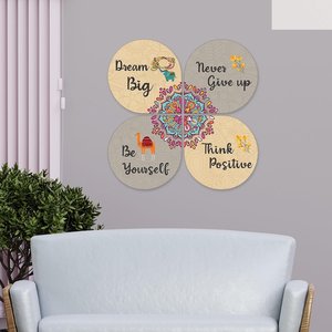 Décoration murale en bois « Dream Big » : Plante bohème pour la maison, le bureau, la chambre et le salon - Product Image 3