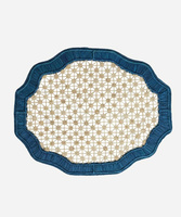 Set de table rond en raphia fait main, en fibres naturelles, élégant, rustique, style ferme, décoration de salle à manger haut de gamme