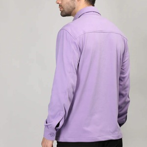 Chemises cargo à manches longues pour hommes, noires, de haute qualité, à séchage rapide, pour la randonnée en plein air, avec poches et boutons. - Product Image 4