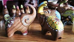 Traditional Vietnamese Carved Wood Fish Shape Decorative Wall Hanging Rustic Marine Ornament for Interior Design - Product Image 3