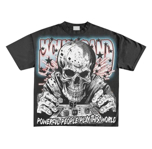 เสื้อยืดโอเวอร์ไซส์พิมพ์ลาย DTG สำหรับผู้ชาย พรีเมียม ออกแบบกราฟิกดิจิทัลตามสั่ง เนื้อผ้าฝ้ายนุ่ม สวมใส่สบาย ทรงหลวม แขนสั้น คอกลม - Product Image 4