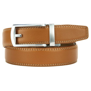 Wholesale Luxury <b>Mens</b> Genuine Cowhide <b>Leather</b> Casual Waist Support <b>Belt</b> with Steel Buckle Custom Brand Durable Adjustable - Product Image 4