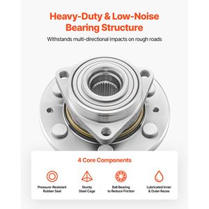 2 Pezzi Cuscinetto Mozzo Ruota Anteriore Compatibile con Cadillac Escalade Base Platinum Premium Luxury Sport Utility 2020 Chevy Subur - Product Image 5
