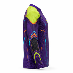Maillots de paintball personnalisés vert lime, maillots d'équipe personnalisés avec logo en caoutchouc, vêtements d'équipe pour tournois, prix abordable. - Product Image 5