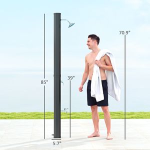 Doccia Solare da Esterno 7.1FT con Capacità di 9.2 Galloni per Giardino, Bordo Piscina, Spiaggia o Spa - Product Image 2
