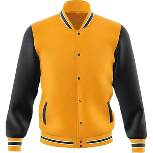 Men's Custom Logo Varsity <b>Jacket</b> Embroidered Chenille Patches 100% Wool/<b>Leather</b> Horn Button Closure Eco-Friendly <b>Winter</b> <b>Jacket</b> - Product Image 1