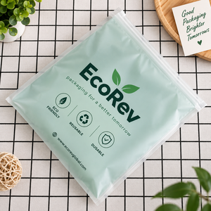 EcoRev Recyclable Zipper Bag BOPP Laminated <b>Food</b> Grade Silk Screen Printed <b>Reusable</b> Eco Friendly Packaging for Business Shopping - Product Image 4
