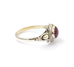 Wholesale 925 Sterling <b>Silver</b> <b>Garnet</b> <b>Ring</b> Natural Red Gemstone Jewelry Supplier for Unisex Daily Wear - Product Image 3