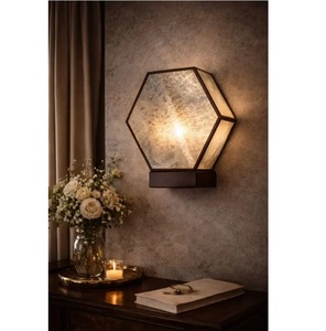 Luxurious Modern Glass Wall <b>Sconce</b> Rectangle Indoor Decor Entryway <b>Lighting</b> Home Accent Fixture - Product Image 3