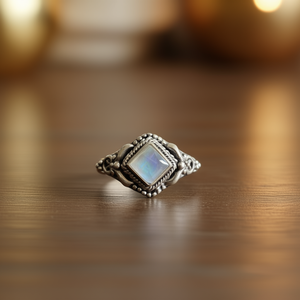 แหวนมูนสโตนดีไซน์เนอร์ น้ำหนัก 4.2 กรัม - Product Image 3