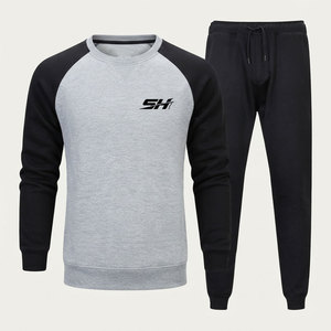 Customized Breathable Winter Men's 2-Piece Track Suit Full Ribbed Cuff Sleeves And Ankle Design Pullover Casual Jogging Wear <b>Set</b> - Product Image 5