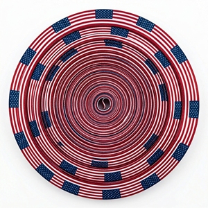 Cinta Decorativa Patriótica Roja, Blanca y Azul de Neelkamal Industries para la Celebración del 4 de Julio, para Decoración de Fiestas y Envoltura de Regalos - Product Image 3