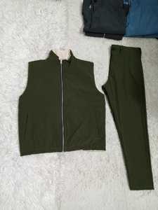 Ensemble de survêtement réversible à fermeture éclair pour homme, 2 pièces, veste et pantalon de jogging, tricoté, thermique, tenue décontractée, automne - Product Image 6