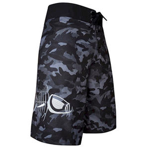 2026 New Design Men's Casual Solid Pattern Fishing Shorts Quick-Drying Beach Board Fitness Board Shorts Polyester Spandex <b>Blend</b> - Product Image 3
