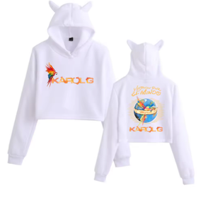 URBANGAZER INDUSTRIES Sweat à capuche pour femme avec oreilles de chat, 100% coton molletonné, imperméable, coupe-vent, doublé, décontracté, été, automne, hiver, printemps - Product Image 3