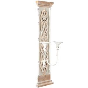 Appliques murales en bois, lot de 2, supports de bougies pilier à fixer au mur pour décoration de Noël, décoration murale rustique en bois de 29 pouces - Product Image 5