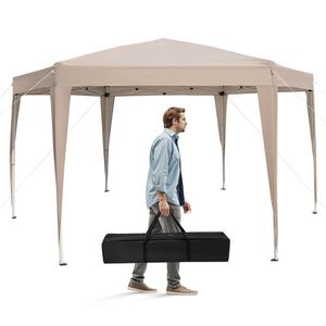 Tenda Esagonale Pop-up 13 X 11,5 FT con Altezza Regolabile e Gambe Decorate - Product Image 3